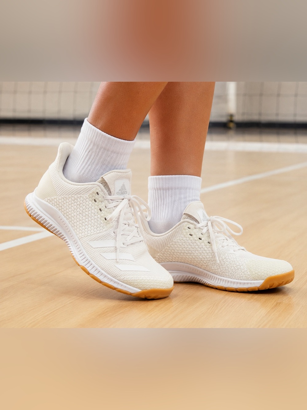 adidas Crazyflight Bounce 3 “White Gum” Indoor Court Shoes | Women’s 7.5 | EUC